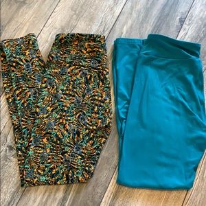 2 Pair of LuLaRoe Leggings Size OS